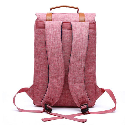 Preppy Style Casual Canvas Backpack - Wnkrs