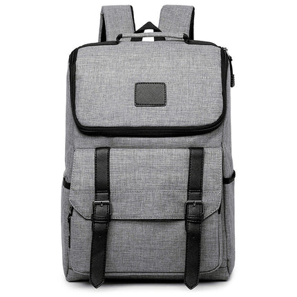 Preppy Style Casual Canvas Backpack - Wnkrs