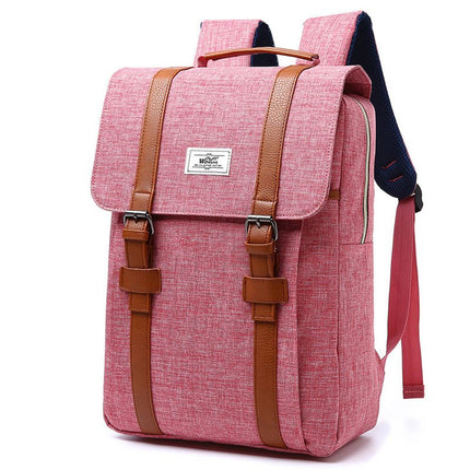 Preppy Style Casual Canvas Backpack - Wnkrs