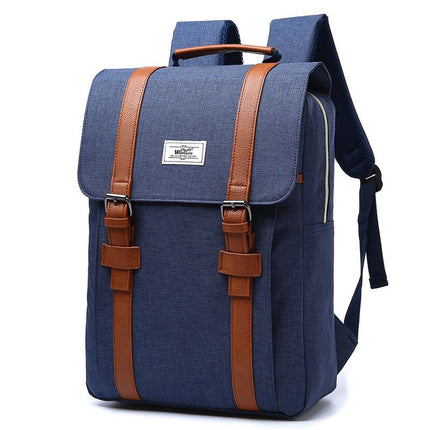 Preppy Style Casual Canvas Backpack - Wnkrs