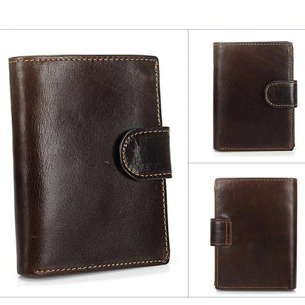 Vintage Bi-Fold Genuine Leather Wallet for Men - Wnkrs