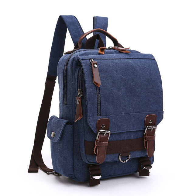 Men's Retro Style Canvas Backpack - Wnkrs