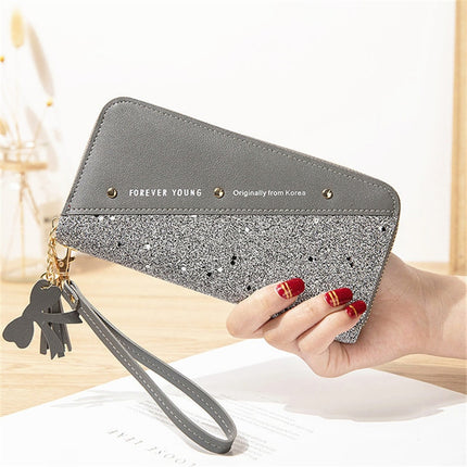 Women's Sequin Patchwork Wallet - Wnkrs