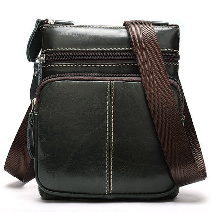 Men's Genuine Leather Crossbody Bag - Wnkrs