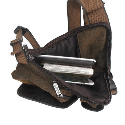 Men's Compact Canvas Crossbody Bag - Wnkrs