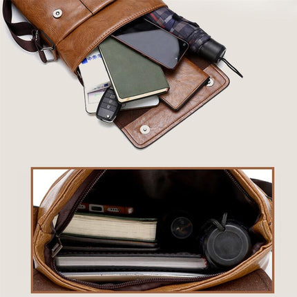 Men's Business Messenger Bag with Wallet - Wnkrs