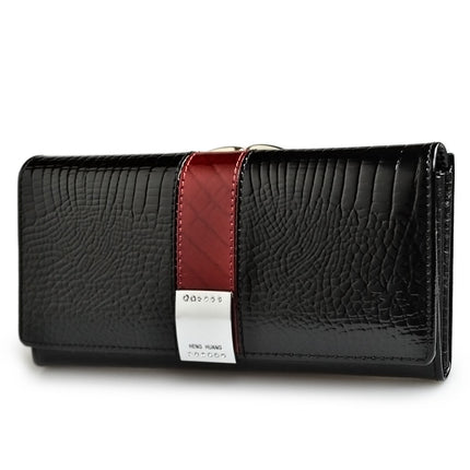 Women's Lacquered Leather Wallet - Wnkrs