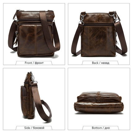 Men's Leather Messenger Bag - Wnkrs