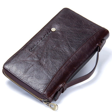 Men's Genuine Leather Wallet with Phone Pocket - Wnkrs