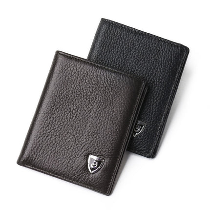 Men's Slim Mini Genuine Leather Wallet - Wnkrs