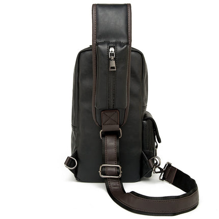 Men's Urban Style Eco-Leather Crossbody Bag - Wnkrs