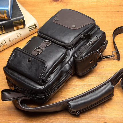 Men's Urban Style Eco-Leather Crossbody Bag - Wnkrs