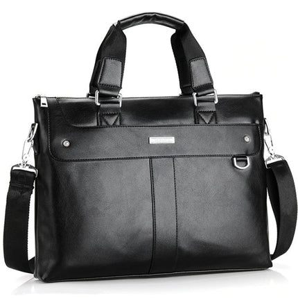 Men's Casual Leather Portfolio Bag - Wnkrs