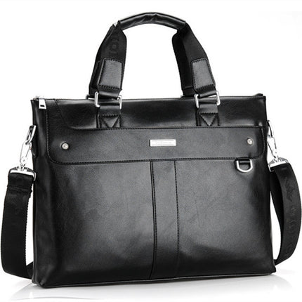 Men's Casual Leather Portfolio Bag - Wnkrs