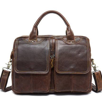 Genuine Leather Men's Handbag for Laptops - Wnkrs