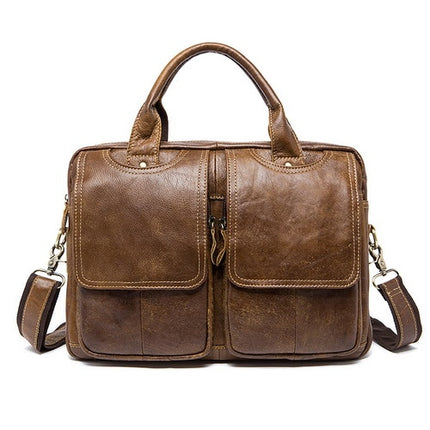 Genuine Leather Men's Handbag for Laptops - Wnkrs