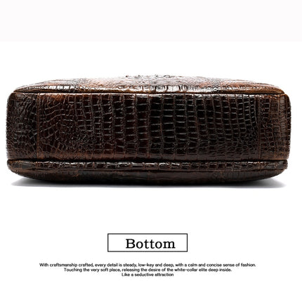 Men's Crocodile Skin Patterned Bag - Wnkrs