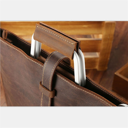 Slick Genuine Leather Handbag for Men - Wnkrs