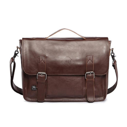 Men's Leather Briefcase - Wnkrs