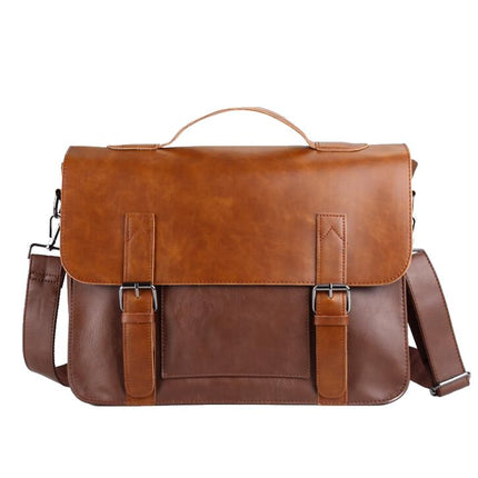 Men's Leather Briefcase - Wnkrs