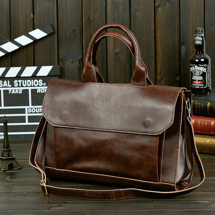 Men's Stylish Leather Briefcase - Wnkrs