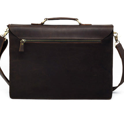 Vintage Genuine Leather Men's Briefcase - Wnkrs