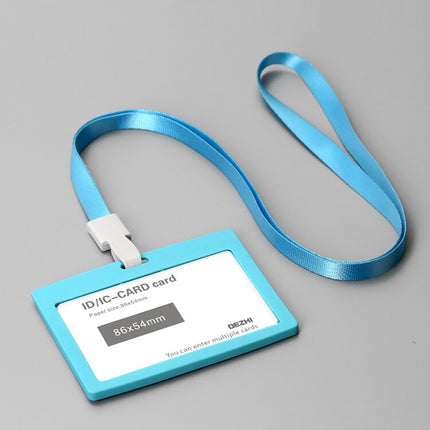 Multi-Color Strap Lanyard and Card Holder - Wnkrs