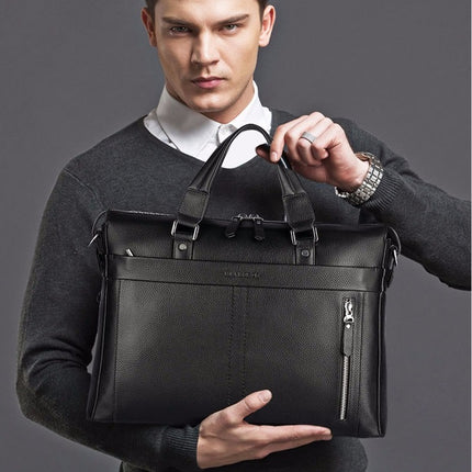 Fashion Casual Genuine Leather Men's Briefcase - Wnkrs