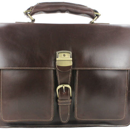 Luxury Genuine Leather Men's Briefcase - Wnkrs
