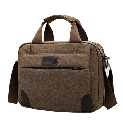 Men's Retro Canvas Briefcase - Wnkrs
