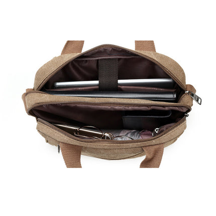Men's Retro Canvas Briefcase - Wnkrs