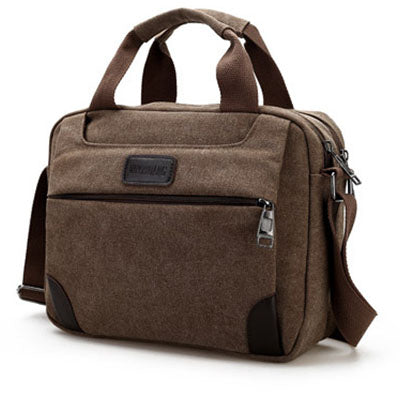 Men's Retro Canvas Briefcase - Wnkrs