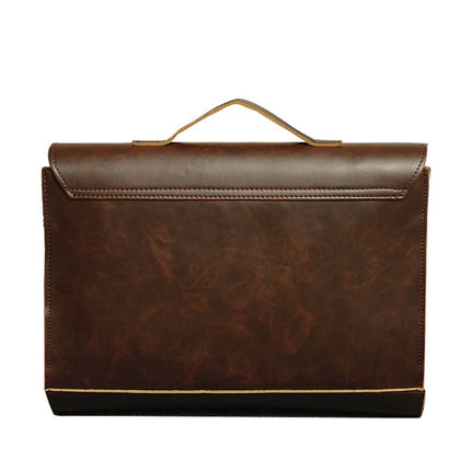 Elegant Leather Men's Briefcase - Wnkrs