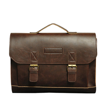 Elegant Leather Men's Briefcase - Wnkrs