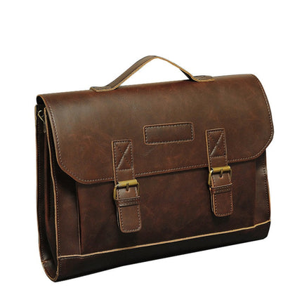 Elegant Leather Men's Briefcase - Wnkrs