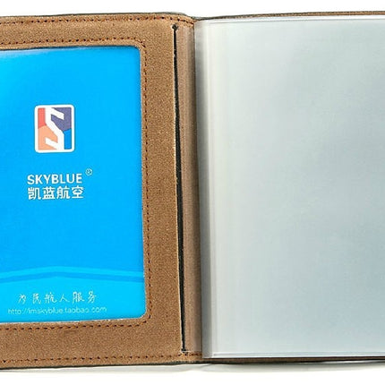 Black Leather Flight Crew License Holder - wnkrs