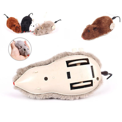 Cat's Plush Mouse Mechanical Toy - wnkrs