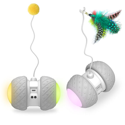 Feather Decorated Interactive Cat Toy - wnkrs