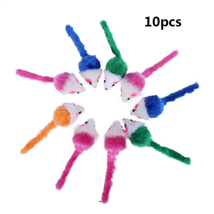 Set of Ten Mouse Pet Toys for Cats - wnkrs