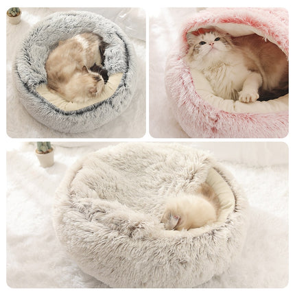 Cats Round Plush Bed - wnkrs