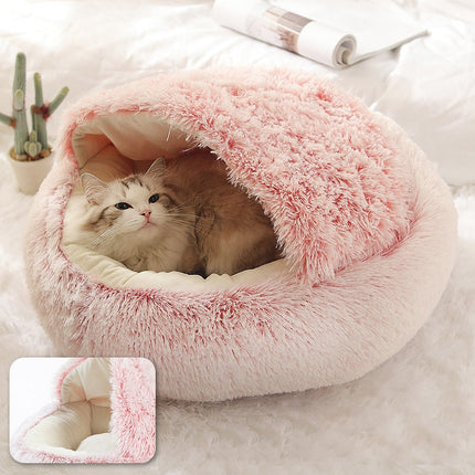 Cats Round Plush Bed - wnkrs