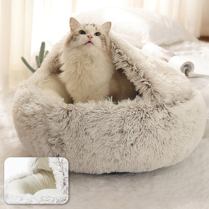 Cats Round Plush Bed - wnkrs