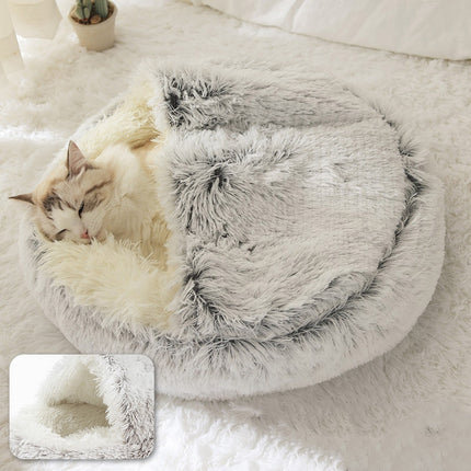 Cats Round Plush Bed - wnkrs