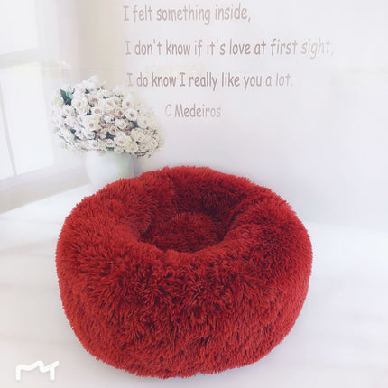 Round Plush Soft Bed for Pets - wnkrs