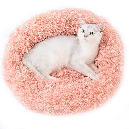 Round Plush Soft Bed for Pets - wnkrs