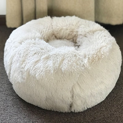 Round Plush Soft Bed for Pets - wnkrs