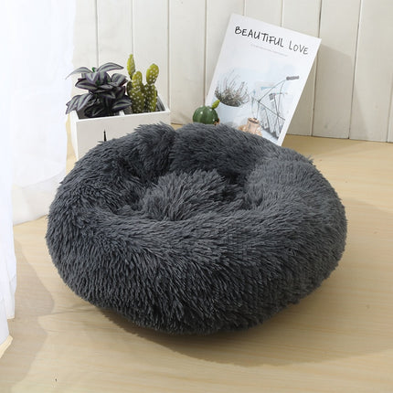 Round Plush Soft Bed for Pets - wnkrs