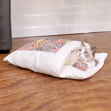 Warm Cat Sleeping Bag with Pillow - wnkrs