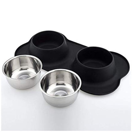 Silicone Dogs Double Bowl - wnkrs