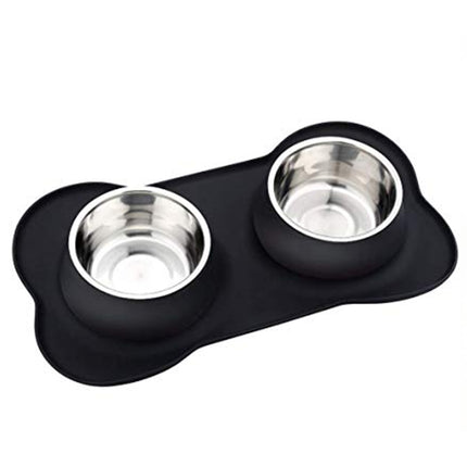 Silicone Dogs Double Bowl - wnkrs